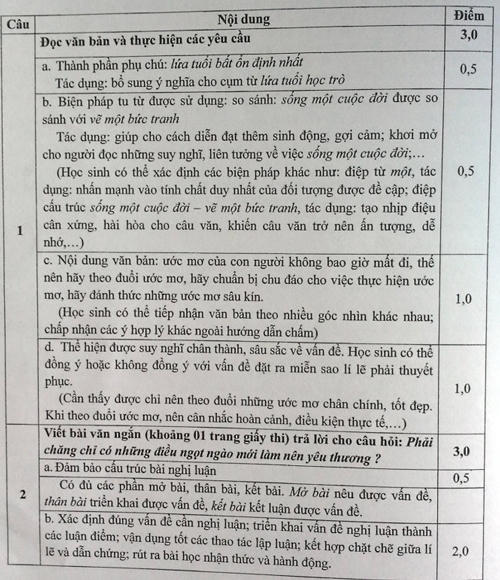 TP HCM công bố đáp án tuyển sinh vào lớp 10 hệ công lập năm học 2016-2017