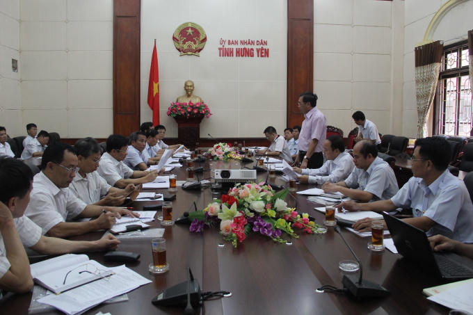 Buổi công bố Quyết định thanh tra tại UBND tỉnh Hưng Yên ngày 21/5/2015.