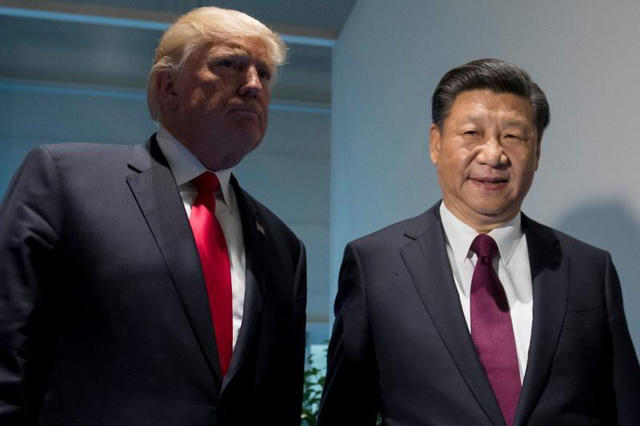 Tổng thống Mỹ Donald Trump và Chủ tịch Trung Quốc Tập Cận Bình gặp mặt bên lề hội nghị G-20 ở Đức hồi tháng 7/2017. (Ảnh: Reuters)