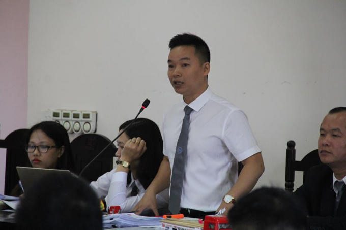 LS Giang Hồng Thanh bào chữa cho bị cáo Lê Ngọc Hoàng.