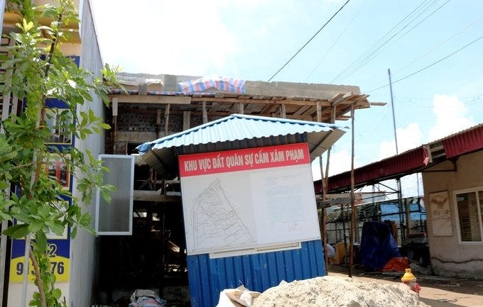 Dù vụ án đã được điều tra nhưng tình trạng lấn chiếm đất quốc phòng không có dấu hiệu dừng lại