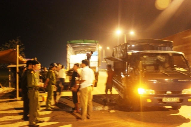 Lực lượng công an phường Quảng Hưng (TP Thanh Hóa) đã nhanh chóng có mặt tại hiện trường