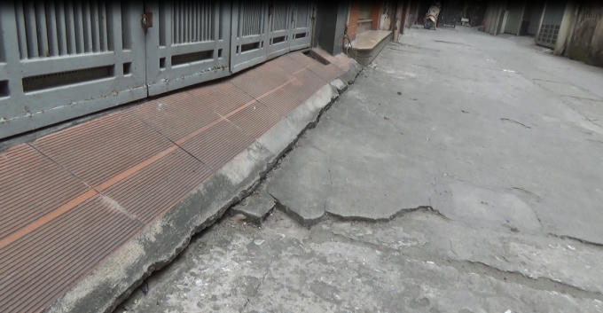 Những vết nứt do tác động từ công trình liền kề