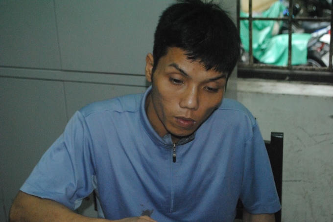 Hai đối tượng tại cơ quan Công an.