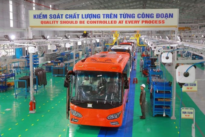 Nhà máy Bus Thaco được khởi công xây dựng vào tháng 9/2016, với tổng vốn đầu tư 7.000 tỷ đồng; công suất thiết kế 20.000 xe/năm.