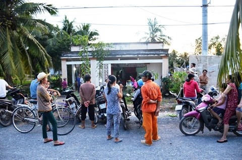 Hiện trường vụ án mạng. (Ảnh: báo An ninh thủ đô)