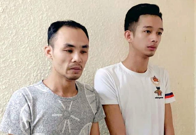 Hai đối tượng tại cơ quan công an