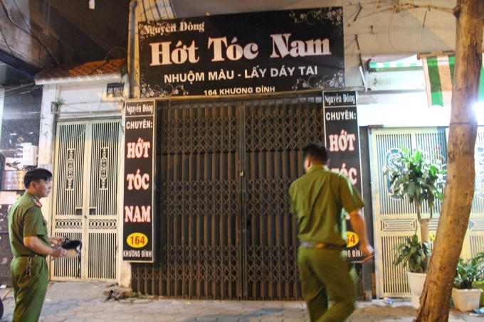 Hiện trường nơi xảy ra vụ truy sát.