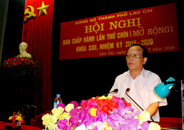 Ông Mai Đình Định, nguyên Giám đốc Sở TN&amp;MT Lào Cai. Ảnh Báo Lào Cai.