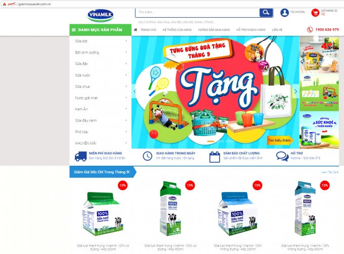 Trong đợt ra mắt chính thức vào tháng 10 này, Giấc Mơ Sữa Việt đang có đợt khuyến mãi 5%, chương trình mua 1 tặng 1, và các quà tặng hấp dẫn khác.