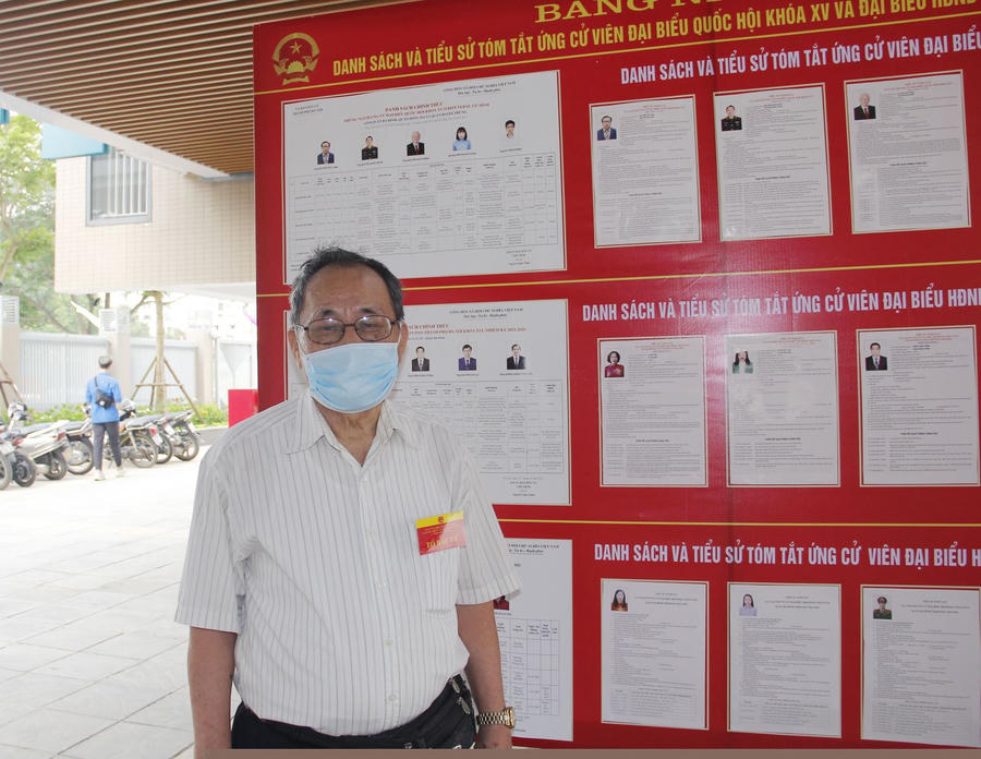 Cử tri Đồng Điệt năm nay 84 tuổi tham gia bầu cử