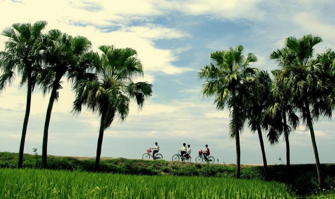 Đường tới trường - Ảnh: Hoàng Đông