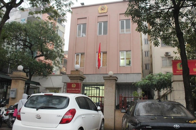 Trụ sở công an phường Trung Liệt (Đống Đa, Hà Nội).