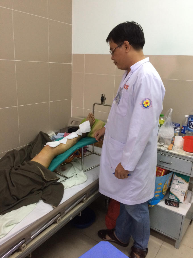 Bệnh nhân sau 2 ngày mổ đã hồi phục tốt.