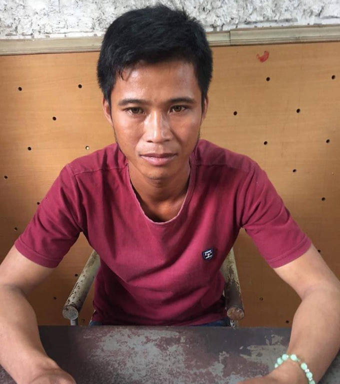 Trần Văn Hoa tại cơ quan điều tra.