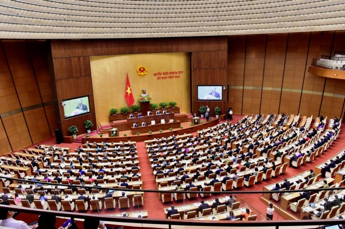 Toàn cảnh phiên khai mạc kỳ họp thứ 2, Quốc hội khóa XIV.