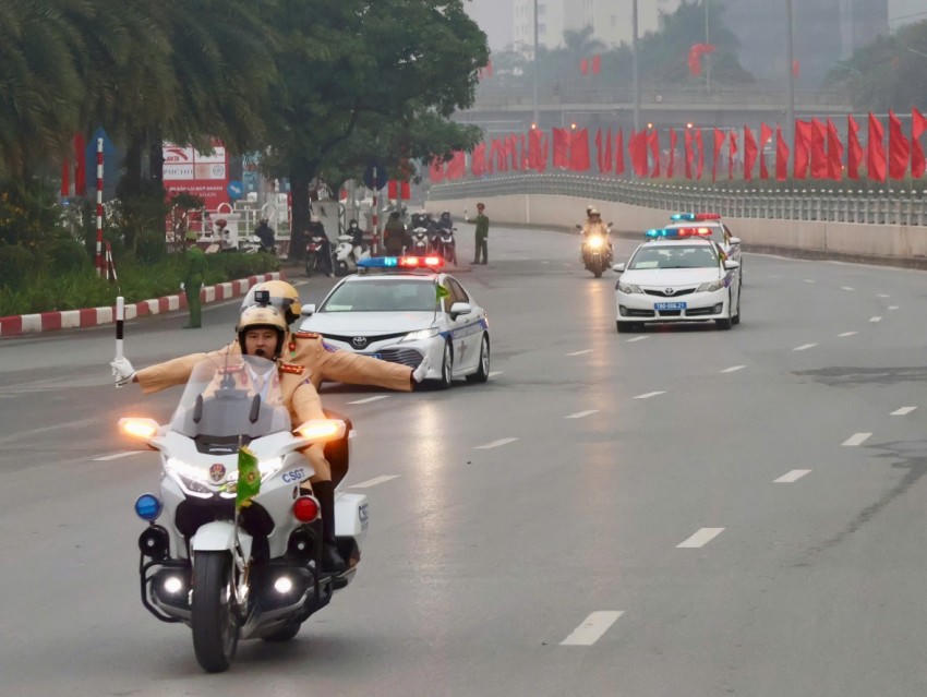 Thông báo điều chỉnh phân luồng giao thông và tổ chức hướng đi cho các loại phương tiện phục vụ Đại hội đại biểu toàn quốc lần thứ XIV của Đảng.