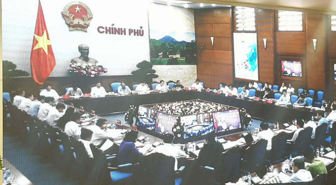 Thủ tướng Nguyễn Xuân Phúc chủ trì cuộc họp.