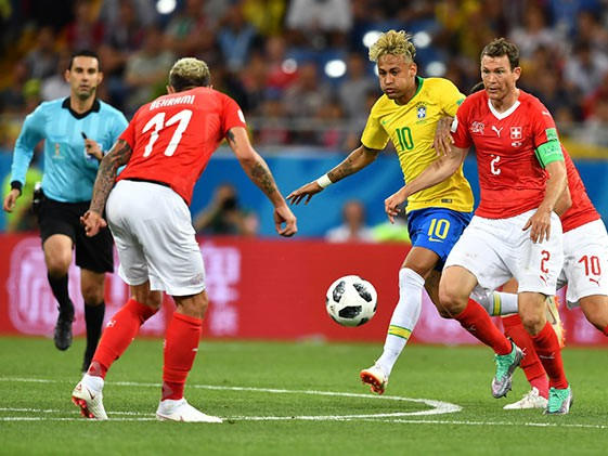 Brazil gây thất vọng khi để Thụy Sĩ cầm chân với tỷ số 1-1 trong trận ra quân ở World Cup 2018