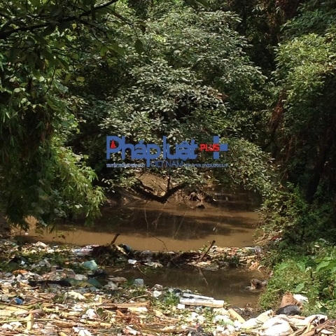 Hiện trường nơi phát hiện thi thể nạn nhân.