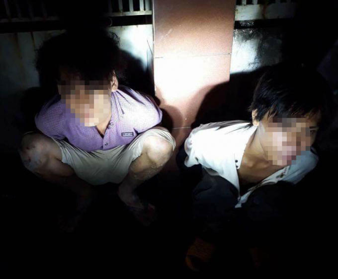Hai đối tượng mang hung khí đi cướp tài sản.