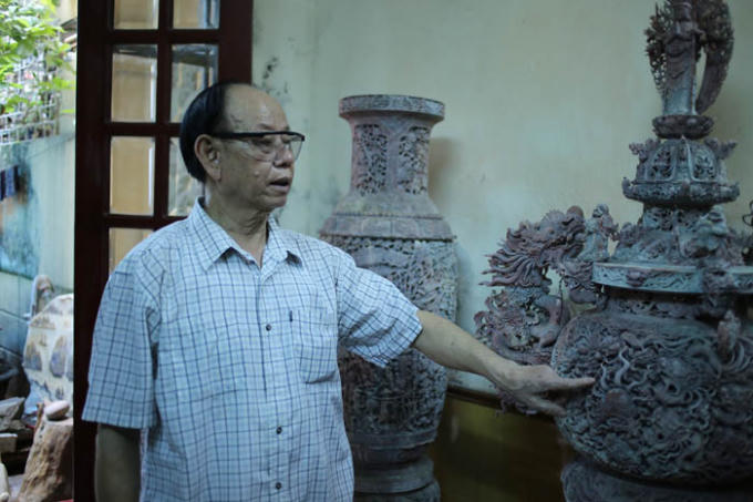 Ông Minh cho biết, cách đây vài năm, từng có một đại gia người Trung Quốc đến trả giá 3 tác phẩm này 15 tỷ nhưng ông Minh không bán.