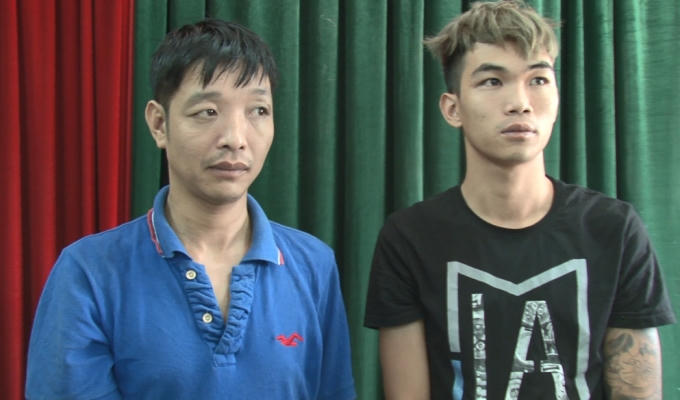 Hai đối tượng tại cơ quan công an