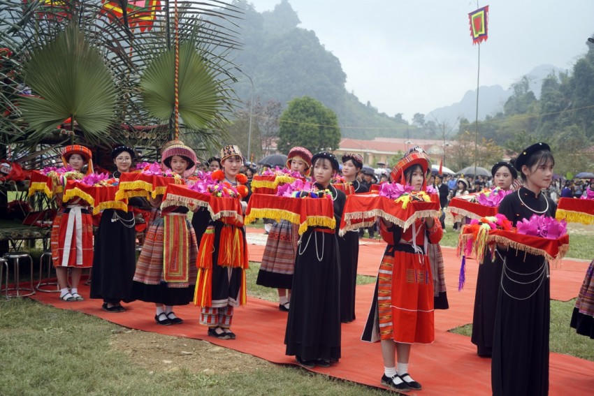 Lễ hội Lồng Tông xã Lâm được tổ chức công phu.