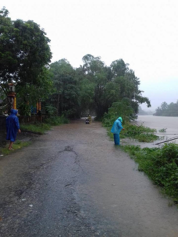 Mức nước vẫn đang ở mức cao.