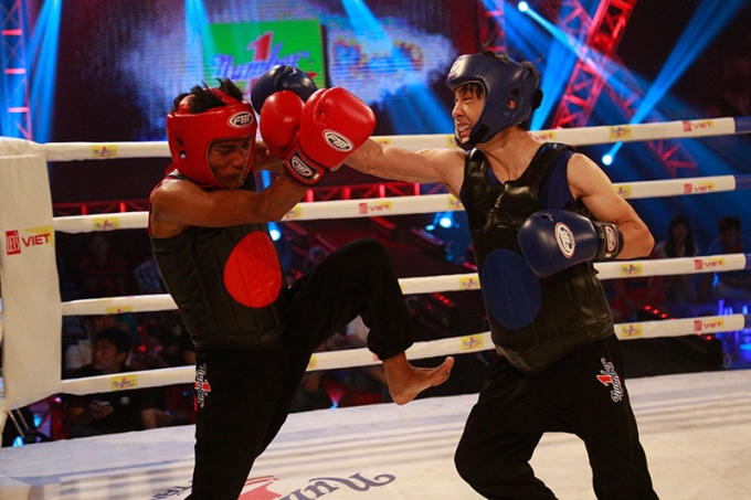 Thanh Vân (xanh) là một hiện tượng mới của giải.