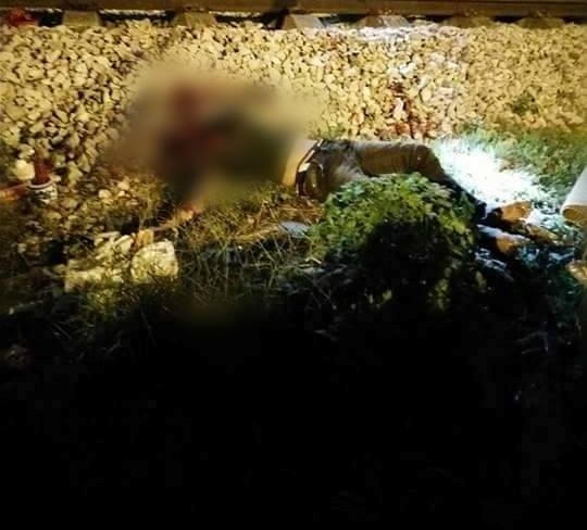 Hiện trường vụ tai nạn khiến người đànông tử vong tại chỗ.