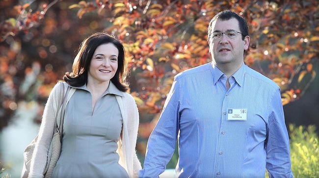 Chỉ mới 1 năm trước đây Sheryl đã mất đi người chồng yêu dấu David Goldberg.