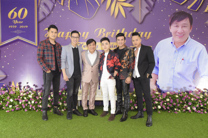 1 - Nhac si Quoc Cuong, MC Anh Quan, ong bau Hoang Tuan, Trung Quang, Dan Truong, Cao Thai Son