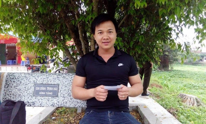 Anh Đặng Văn Vinh, cử tri thôn Đồng Luân, xã Thượng Vực, huyện Chương Mỹ, Hà Nội.