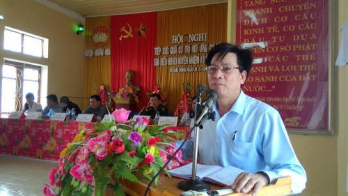 Sau khi ký hàng loạt Quyết định sai phạm, ông Phạm Bá Oai, nguyên Chủ tịch UBND huyện Hoằng Hóa đã lên giữ chức Phó Chủ tịch HĐND tỉnh Thanh Hóa. (Ảnh: hoanghoa.gov.vn)