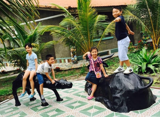 Bốn nhân vật nhí tham gia "Bố ơi, mình đi đâu thế?" mùa thứ nhất. Ảnh: TL.