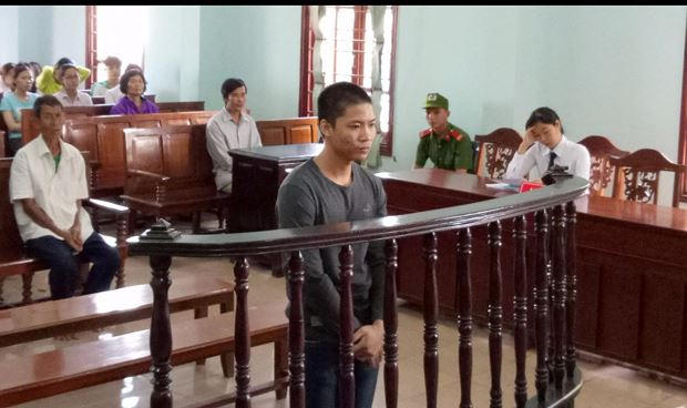 Bị cáo tại phiên tòa xét xử.