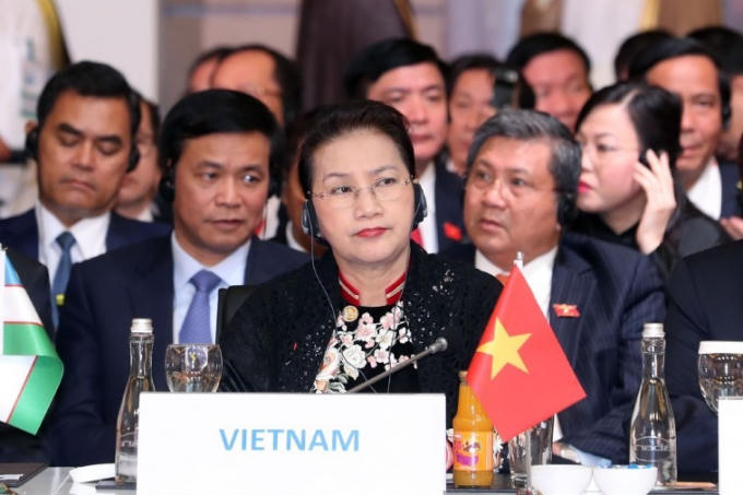 Chủ tịch Quốc hội Nguyễn Thị Kim Ngân tại Hội nghị Chủ tịch Quốc hội các nước Á - Âu.