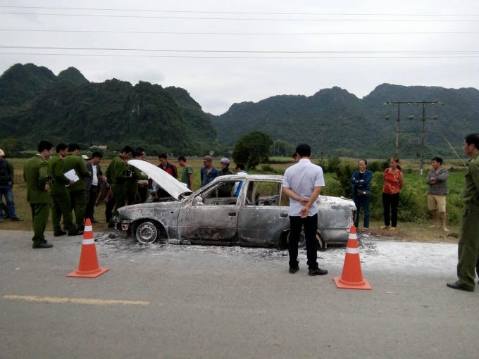 Cơ quan chức năng có mặt tại hiện trường để điều tra nguyên nhân.