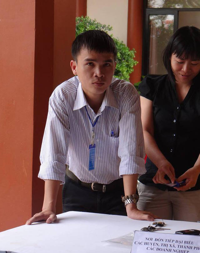 Anh Hoàng khi đang còn làm công việc nhà nước.