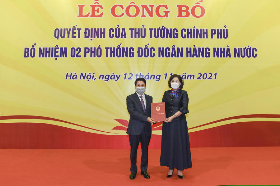 Bổ nhiệm 2 phó Thống đốc Ngân hàng Nhà nước Việt Nam. Ảnh M.P