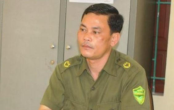 Ông Nguyễn Ngọc Thấu - Trưởng Công an xã Nghi Quang.