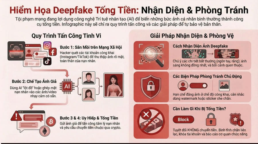 Kịch bản tấn công "trắng trợn" của hacker. (Ảnh: Công an tỉnh Tuyên Quang)