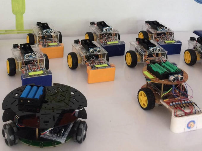 Các robot sẽ được sử dụng trong cuộc thi.