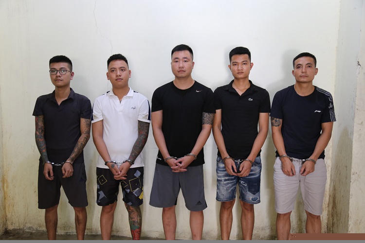 Các đối tượng bị bắt giữ.