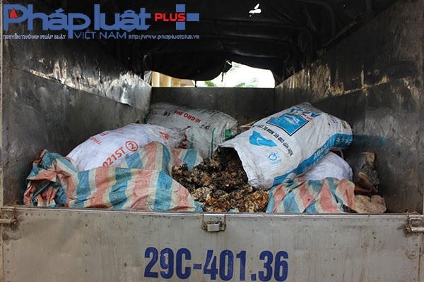 Cơ quan chức năng tỉnh Vĩnh Phúc đã tiến hành tiêu hủy số thực phẩm bẩn nói trên