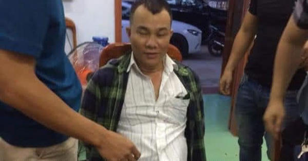 Đối tượng Cao Hồng Quang bị bắt giữ. (Ảnh: Công an Quảng Trị)