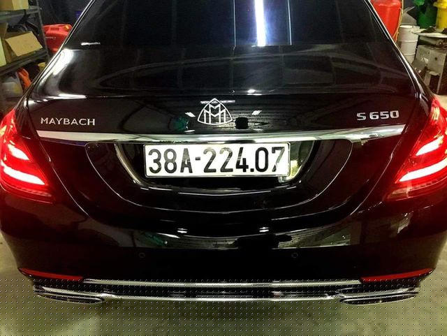 Chiếc xe Mercedes-Maybach S650 2019 được cấp biển số 38A- 224.07.