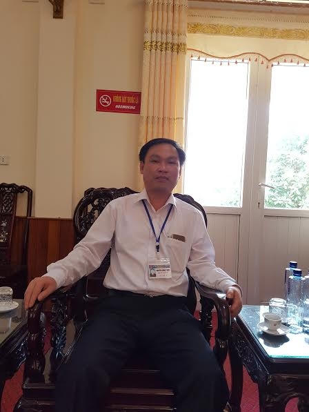 Ông Nguyễn Công Thịnh - Chủ tịch Hội đồng thẩm định, Phó Chủ tịch thị xã Phổ Yên trao đổi với phóng viên.