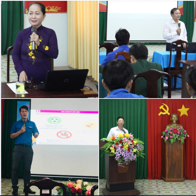 Một số báo cáo viên hào hứng truyền bí quyết cho các thủ lĩnh thanh niên tham gia Lớp bồi dưỡng